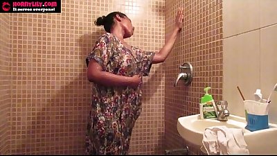 อินเดียน มือสมัครเล่นแน่ เด็กทาร ลิลลี่ ความหมกหมุ่ เซ็กส์ ใน อาบน้ำ
