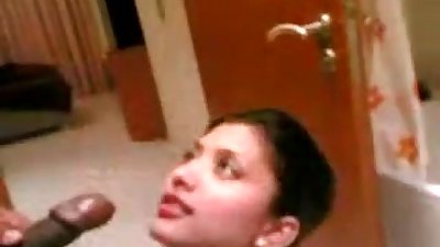 Indian Stewardess Sucking On A Cock