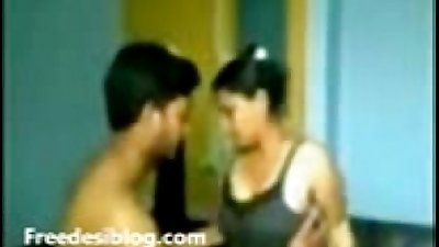 Young Indian couple make love