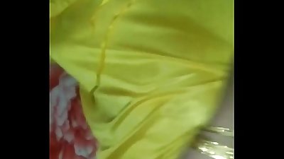 bhabhi enjoying in hot yellow maxi by hubby