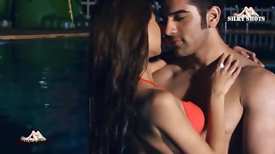 Hot Actress Sara Khan Showing Her Assets Intimate Love Scene