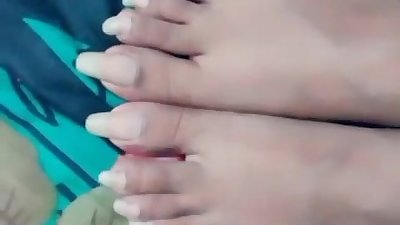 GF Largo los dedos de los pies Natural las uñas antes de fj
