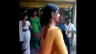 Indian naughty street girls doing naughty act on road