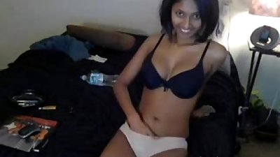 indian babe mridula on webcam teasing her boyfriend changing bra and panty