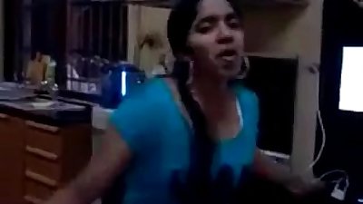 Cute Indian Dances And Teases Her Body